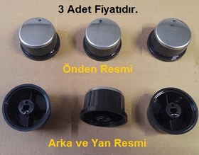 Resim Maximus-Minisan Hanımeli Mini Fırın inox Çevirme Düğmesi 