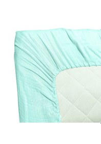 Resim Joyous Mom Kids 4 Katlı Müslin Nevresim Takımı Organik Bebek Uyku Seti Mint 