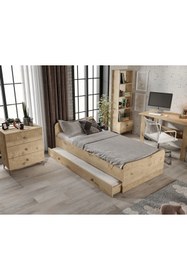 Resim KZNMOB HOME Selen Çocuk Odası Takımı Meşe - 5 Parçalı Tamamı 1. Kalite Mdf 