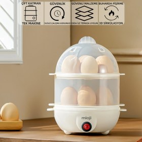 Resim Mioji Mio EG8S 250W Yumurta ve Çok Amaçlı Buharlı Pişirici 