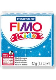 Resim Fimo Kids Polimer Kil 42Gr. Glitter Blue 