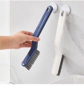 Resim Mutfak Temizlik Fırçası Cımbızlı, Sökme Aparatlı Cımbızlı Banyo Temizlik Fırçası,pencere Boşluk Kazıma Fırçası Köşe Derz Temizleme Fırçası Siyah 