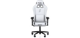 Resim Pixel Shift Beyaz Kumaş Oyuncu Koltuğu 