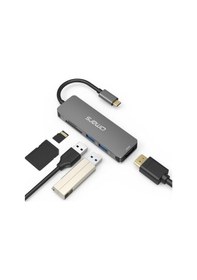 Resim Omars 5 Port Type-c 4k Hdmı Video Transferi 5gbps Usb 3.1 Sd/tf Kart Uyumlu Hub Çoklayıcı Adaptör 