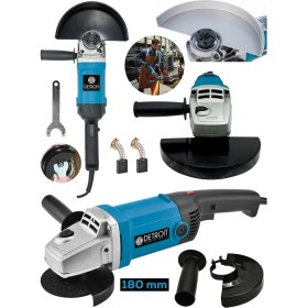Resim Detroit Usa Powertools Büyük Boy 180MM Taşlama Makinesi Metal Kesme Spiral Jet Taşı 180MM Taş-Mavi 