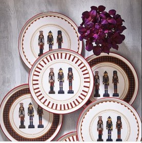 Resim Fecra Kurşun Asker 6 Parça Servis Tabağı Seti 