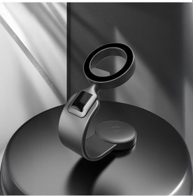 Resim Lenyes Cr185 Magnetik Magsafe Uyumlu Bükülebilen Eğimi Ve Düz Zemin Araç Telefon Tutucu Siyah 