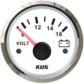 Resim Kus Voltmetre 12 Volt, Beyaz 