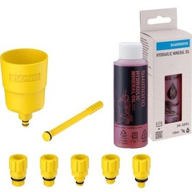 Resim Shimano Hidrolik Mineral Yağ Seti 5 Uçlu Ezmtb Hunili 100ml Sarı 