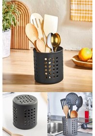 Resim Silindir Kaşıklık Tezgah Üstü Servis Standı Dik Kaşıklık Düzenleyici Diğer 