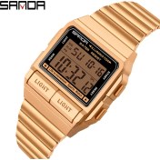 Resim Hanyang Gül Moda Sanda Üst Marka Gümüş Erkek Saatler Lüks Kuvars Izle Erkekler Çelik Su Geçirmez Gül Altın Erkek Saat Relogio Masculino (Yurt Dışından) 