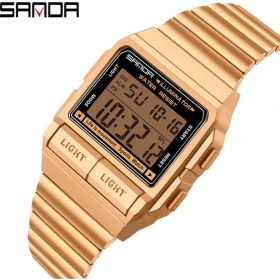 Resim Hanyang Gül Moda Sanda Üst Marka Gümüş Erkek Saatler Lüks Kuvars Izle Erkekler Çelik Su Geçirmez Gül Altın Erkek Saat Relogio Masculino (Yurt Dışından) 