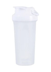 Resim 600ml Taşınabilir Protein Tozu Çalkalayıcı Şişe Sızdırmaz Su Şişesi Spor Salonu White White 