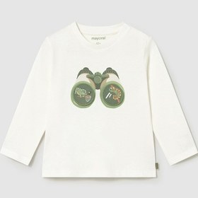 Resim Mayoral Erkek Çocuk Tshirt Uzun Kol - Mayoral - Beyaz - 4 Yaş - 1017-beyaz-4 Yaş 