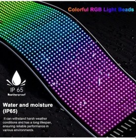 Resim Hallow Led Matrix Panel Taşınabilir Bt Esnek Ekran Tam Renkli Lmk00393-2 16x64 Ko 16x64 