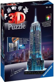 Resim Ravensburger 3 Boyutlu Plastik Puzzle Işıklı Empire State 125661 
