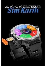 Resim Wearfitpro Wr999 4g Lite Sim Kartlı Çift Kameralı Yeni Nesil Özellikli 16gb Yuvarlak Akıllı Saat + Ultra Watch 