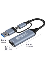 Resim Venas 4K 30Hz HDMI Video Capture Card USB 3.0 ve Type-C Görüntü Yakalama Kartı 