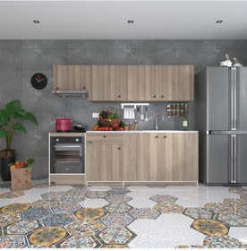 Resim Kenzlife Hazır Mutfak Seti Nayakan Crd 240 Cm Genişlik Üst Tezgahsız Ankastre Fırın Modüllü 