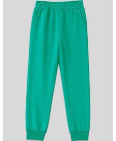 Resim Tommy Life Deniz Yeşili Yüksek Bel Jogger Rahat Form Manşetli Kadın Eşofman Alt - 94561 Yeşil 