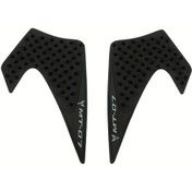 Resim Chuangyinshop Black Yamaha Mt07 Mt-07 2014 2017 Motosiklet Yakıt Tankı Koruma Kaydırmaz Dizlik Kauçuk Dekorasyon Çıkartma 