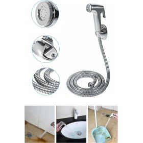 Resim Yayke Taharet Mati̇k Seti̇ +Örgülü Duş Hortum + Mafsal 