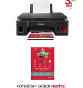 Resim Canon G3416 Wi-Fi + Tarayıcı + Fotokopi Renkli Tanklı Yazıcı+Fotoğraf Kağıdı 