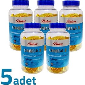Resim Balen Omega 3 Norveç Balık Yağı Trglsrd 1380mg X 200 Kapsül X 5 Kutu 