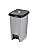 Resim Porsima 0122 Pedallı Metalize Banyo Mutfak Çöp Kovası Siyah Kapaklı Slim Pedallı Çöp Kovası 40 Litre 