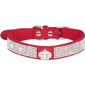 Resim Soulader Elmas Kaplama Kristal Kedi Tasması, Yavru Kedi Ve Küçük Köpekler İçin Ayarlanabilir Esnek Yaka, Evcil Hayvan Aksesuarı 