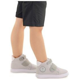 Resim Kiko Kids Coyote Cırtlı Erkek Bebek Günlük Bot Ayakkabı Gri 