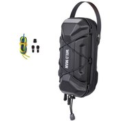 Resim Elektrikli Scooter Ön Çantası, Su Geçirmez Pu Malzeme, Geniş Hacim, Yansıtıcı Logo, Scooter Ve Bisiklet Uyumlu Siyah Siyah 