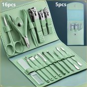 Resim 1 adet Set, Tırnak Makası Seti, Tam Tırnak Makası Seti, Tırnak Makası Ayak Bakım Aracı, Bakım Seti 5/16 adet Kulak Temizleyici 