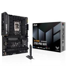 Resim ASUS MB TUF GAMING Z790-PRO WIFI INTEL Z790 LGA1700 DDR5 7800 DP HDMI 4x M2 USB3.2 WiFi 6E + BT AURA RGB 2.5Gbit LAN ATX ASUS TUF PROTECTION ASUS Q-Design 