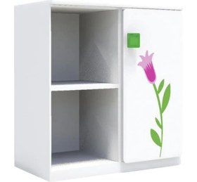 Resim Woody Life 2 Raflı 1 Kapaklı Çocuk Odası Anaokulu Kreş Dolap Ilkbahar Temalı 