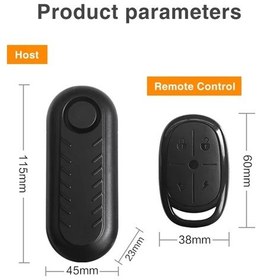 Resim Kablosuz Bisiklet Alarmı Uzaktan Kumanda Su Geçirmez Elektrikli Motosiklet Jokmae Çok Renkli 