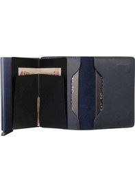 Resim Walsmart Book Cotton Akıllı Mekanizmalı Deri Cüzdan Lacivert 