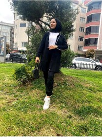 Resim CNG MODA Büyük Beden Tomy Fermuarlı Kapüşonlu Eşofman Takımı Siyah 