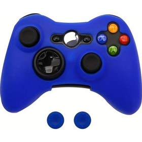 Resim Willowhaven Xahpower Xbox 360 Deniz Mavi Yumuşak Kaymaz Kılıf 2 Parmak Tutamacı İle 