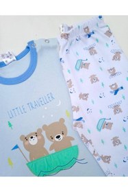 Resim ICEFIELDS %100 Pamuk Erkek Bebek Pijama Takımı 