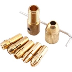 Resim Depolife Otomatik Mandrel Mini Motor Mandreni Chuck Üniversal 2.7 mm Mil Penset Okul Proje Ödev Hobi 5'li Pens 
