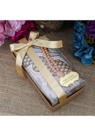 Resim Hediyelik Broker Seccade Gold, Kokulu Tesbih Gold, Kraft Asetat Kutulu 20 10 Set 