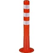 Resim Trafik Delinatör 75 cm Plastik Kırmızı Otopark / Yol Duba Ucuz Koni 75 cm (505*355*805) 