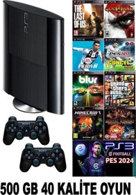 Resim Ps3 500 Gb Süper Slin 40 Adet Dijital Oyun (Yenilenmiş Ps3) 