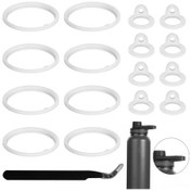 Resim Neevoyu Thermoflask 24/32/40/64oz İçin 21'li Değiştirme Seti - 10 Büyük + 10 Küçük Silikon Gasket + 1 Çırak, Damlacık Sağlama Ve Kolay İçe Alma 