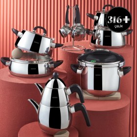 Resim Karaca Tokyo Powersteel 316+ Çelik 17 Parça Çeyiz Seti 