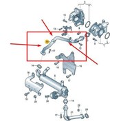 Resim Betto B20116 Egr Borusu Buyuk Olan Crafter 06 16 2.5tdı Bjj Bjm Ceba Cebb Ceca Cecb Bjk 
