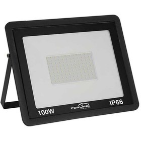 Resim Forlife 100 Watt Slim Kasa Led Projektör Beyaz Işık 