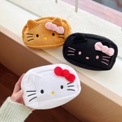 Resim 3/2/1 yumuşak ve düşmeye karşı dayanıklı beyaz Hello Kitty kalem kutusu, kalemler ve cetvelleri tutabilen geniş alanlı kırtasiye çantası, ofis, çalışma için uygun, çantada çanta, makyaj 