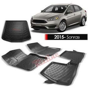 Resim Ford Focus 3 Makyajlı Paspas Bagaj Havuzu Sd 3D Rizline 2015- 